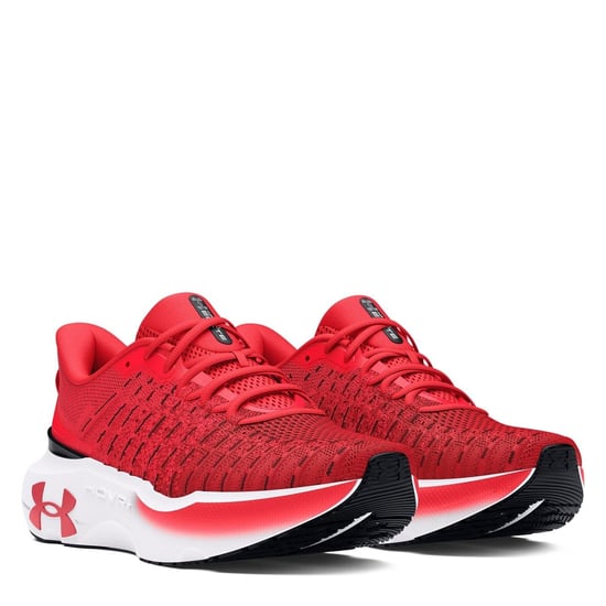 Men's Under Armour Infinite Elite Road Running Lace-Up Sneakers in Red - Image 5