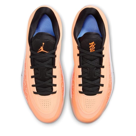 Men's Air Jordan Zion 4 Low Top Lace-Up Sneakers in Cone/Peach - Image 6