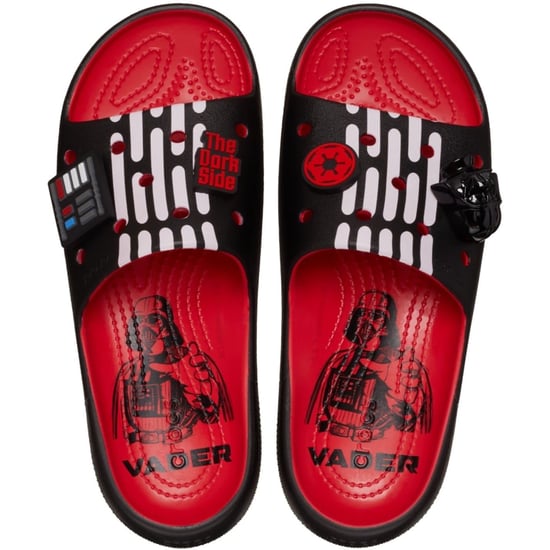 Men's Crocs D Vader Platform Slide Mules in Varsity Red - Image 3
