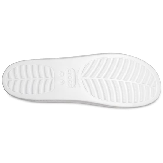 Women's Crocs Classic Platform Slide Sandals in White - Image 3