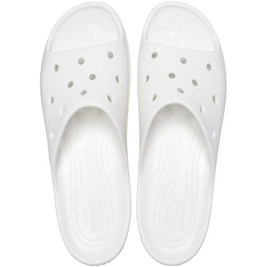Women's Crocs Classic Platform Slide Sandals in White - Image 4