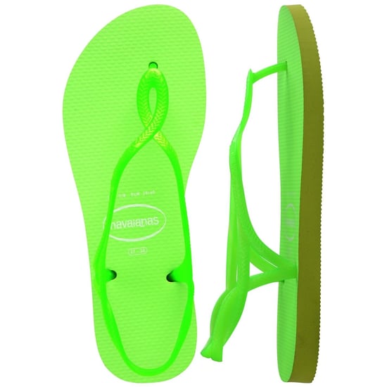 Women's Havaianas Neon Thong Toe Flip Flop Sandals in Green - Image 3