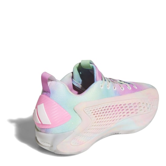 Men's adidas Anthony Edwards 1 Basketball Shoes in Wht/Ora/Pnk - Image 4