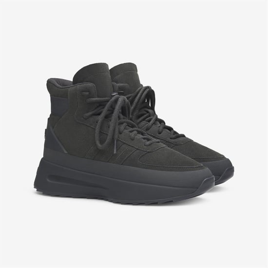 Men's adidas Athletics Los Angeles Hiker Canvas Hi Top Sneakers in Carbon - Image 2