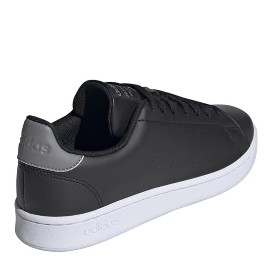 Men's adidas Advantage Lace Up Low Top Sneakers in Black/Grey Thre - Image 4