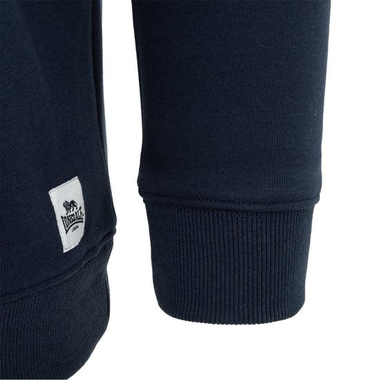Men's Lonsdale Regular Fit Long Sleeve Crew Neck Sweatshirt in Navy - Image 4