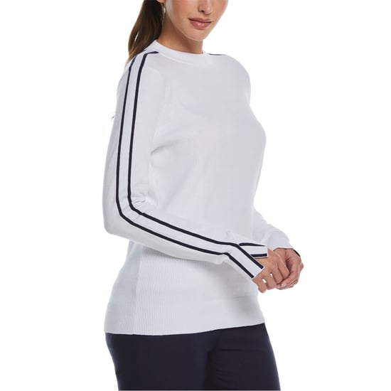 Women's Callaway Mock Neck Regular Fit Sweater in Bright White - Image 2
