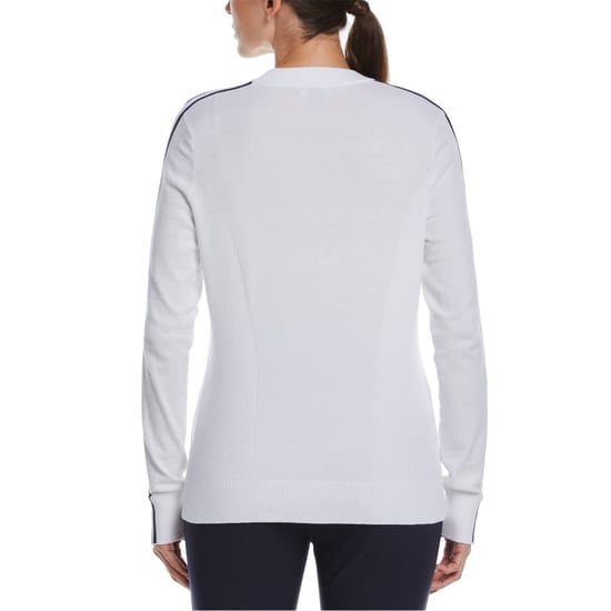 Women's Callaway Mock Neck Regular Fit Sweater in Bright White - Image 3