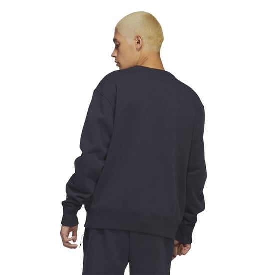Men's adidas Originals Pw Basics Relaxed Fit Crew Neck Sweatshirt in Grey - Image 4