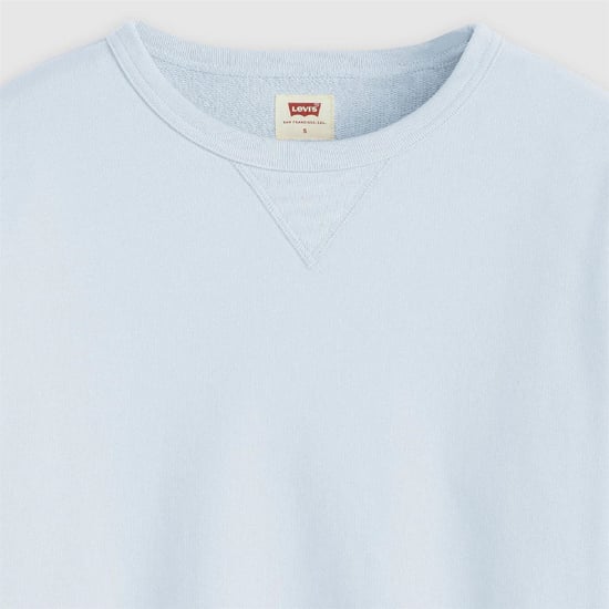 Women's Levis Heritage Crew Neck Long Sleeve Drop Shoulder Sweatshirt in Niagara Mist - Image 5