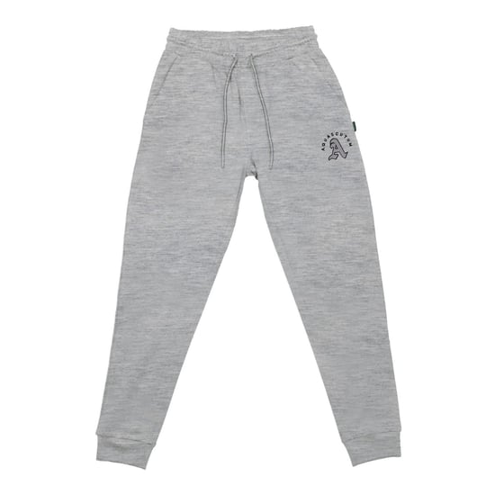 Men's Aquascutum Solid Patterned Slim Tapered Joggers in Grey - Image 1