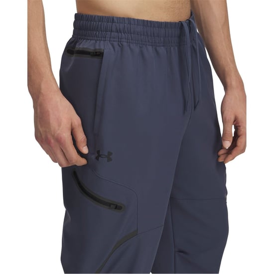 Men's Under Armour Unstoppable Solid Patterned Combat Pants in Grey - Image 3