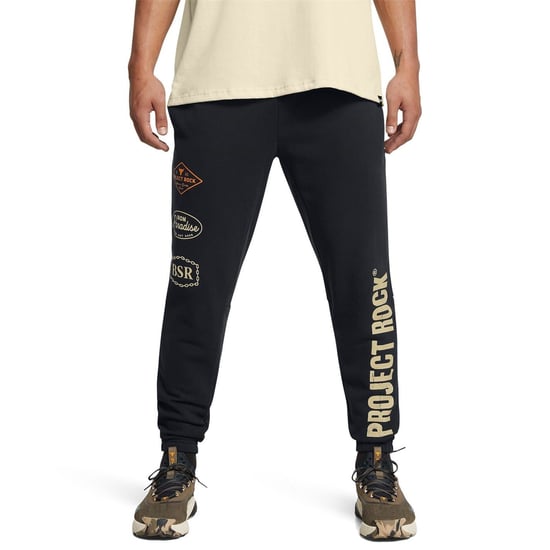 Men's Under Armour Hwt Graphic Print Joggers in Black - Image 2