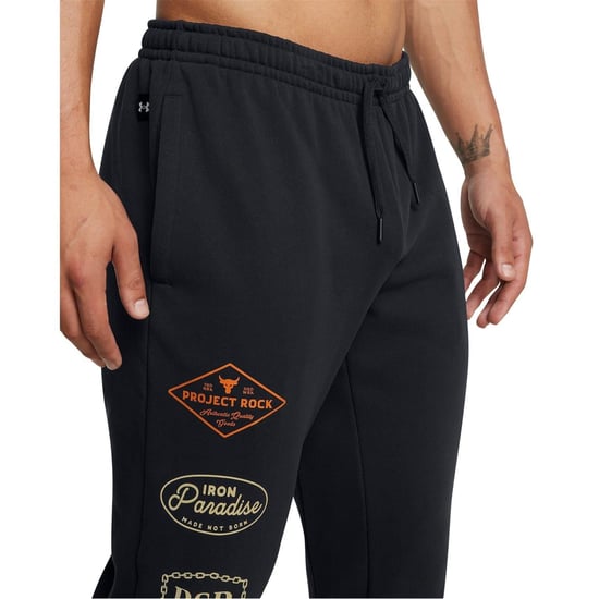 Men's Under Armour Hwt Graphic Print Joggers in Black - Image 5
