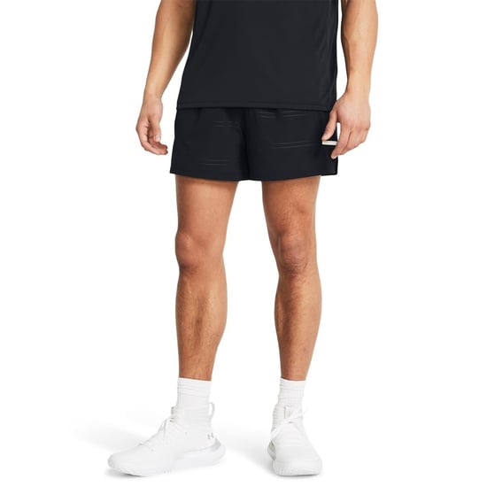 Men's Under Armour Zone Pro 5 Inch Track Shorts in Black - Image 2