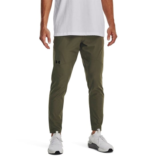 Men's Under Armour Unstoppable Tapered Jogging Bottoms in Green - Image 3