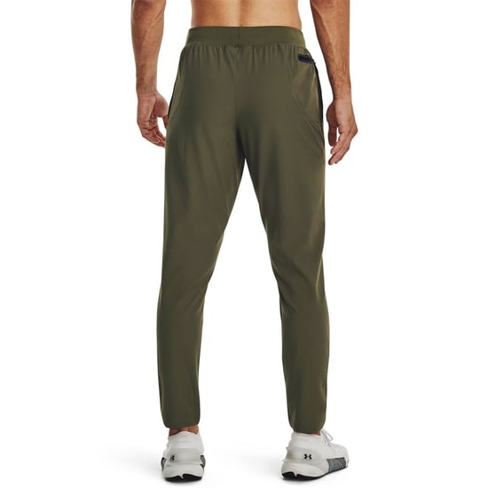 Men's Under Armour Unstoppable Tapered Jogging Bottoms in Green - Image 4