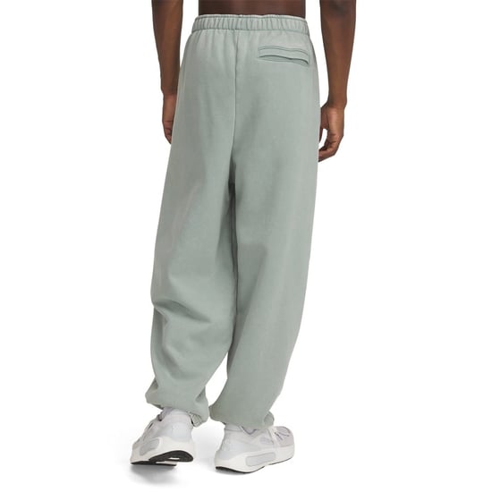 Men's Under Armour Icon Closed Hem Fleece Joggers in Green - Image 2