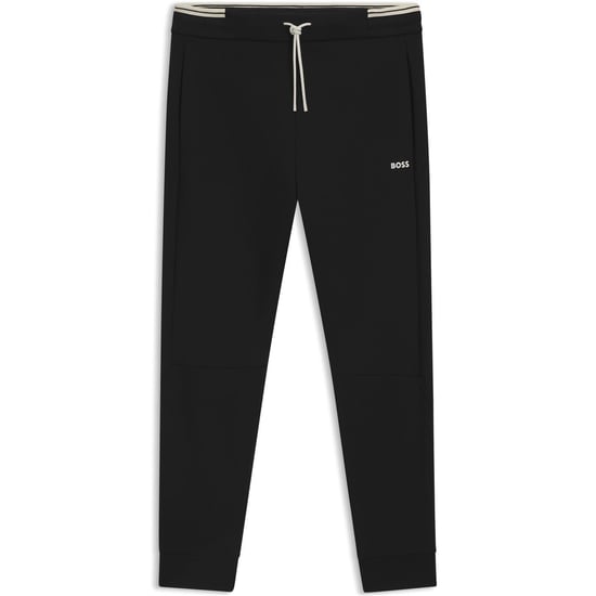 Men's Boss Hbg Zone Jog Soft Cotton Blend Jogging Bottoms in Black - Image 1