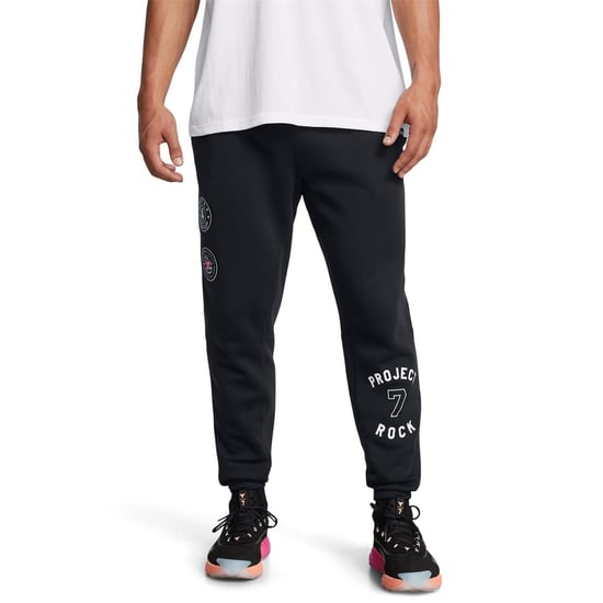 Men's Under Armour Icon Graphic Print Joggers in Black - Image 2