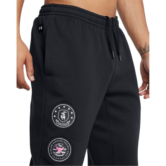Men's Under Armour Icon Graphic Print Joggers in Black - Image 5