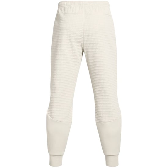 Men's Under Armour Unstoppable Closed Hem Fleece Joggers in White - Image 2