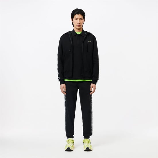 Men's Lacoste Tsuit Trousers in Black - Image 2