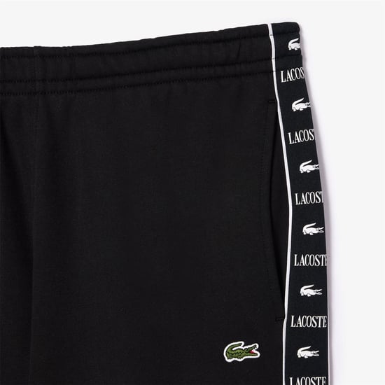 Men's Lacoste Tsuit Trousers in Black - Image 4