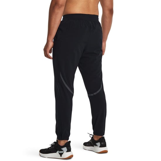 Men's Under Armour Project Rock Solid Patterned Joggers in Black - Image 3
