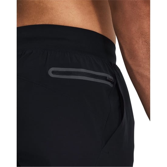 Men's Under Armour Project Rock Solid Patterned Joggers in Black - Image 6
