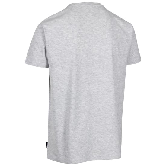 Men's Trespass Chera Geographic Print Crew Neck Short Sleeve T-Shirt in Grey Marl - Image 2