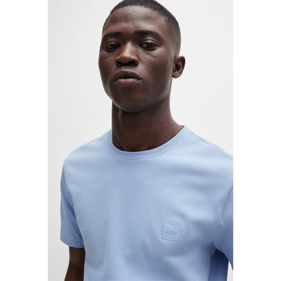 Men's Boss Hbo Tales T-Shirt, Premium Cotton in Sky Blue - Image 4