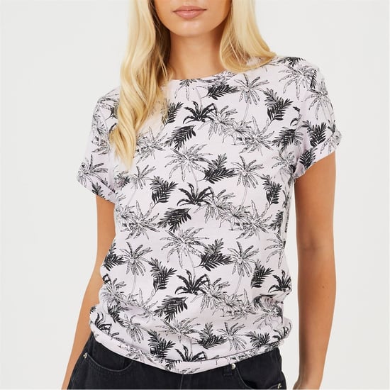 Women's Brave Soul Shrt Slv Tee in Pink - Image 1