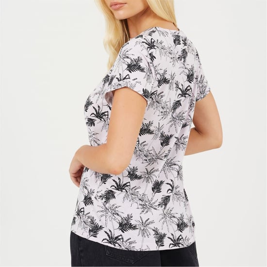 Women's Brave Soul Shrt Slv Tee in Pink - Image 2