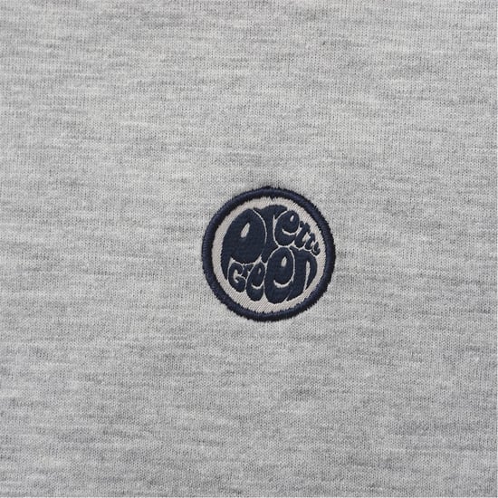 Men's Pretty Green Regular Fit Crew Neck T-Shirt in Grey Marl - Image 4