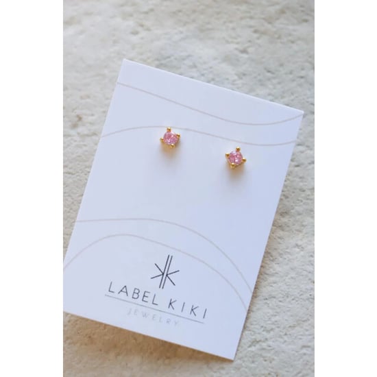 Label Kiki K.z.113.1 shiny pink studs - Image 3