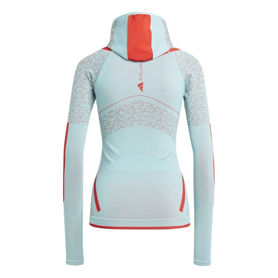 Women's adidas Funnel Neck Raglan Sleeve Tech Sweatshirt in Green - Image 2