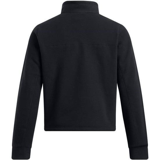 Women's Under Armour Zip Neck Long Sleeve Sweatshirt in Black - Image 2