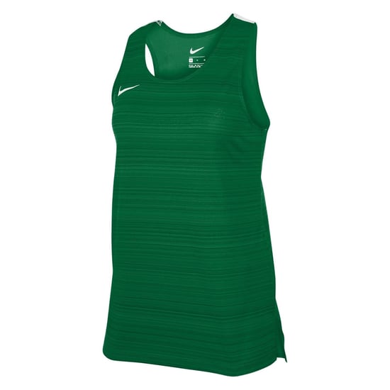 Women's Nike Scoop Neck Sleeveless Jersey Singlet in Pine Green - Image 1