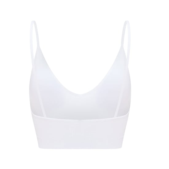 Women's Lee Flora V-Neck Slim Fit Crop Bra in White - Image 3