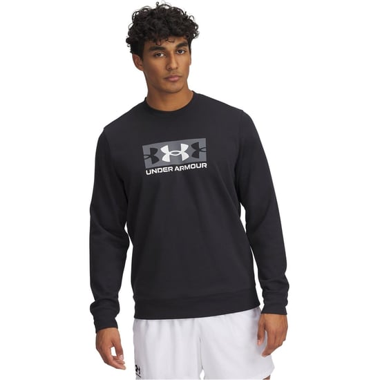 Men's Under Armour Rival Terry Quarter Zip Fleece in Black - Image 1