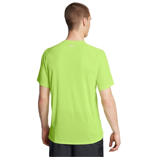 Men's Under Armour Trail Run Raglan Sleeve Competition T-Shirt in Green - Image 3