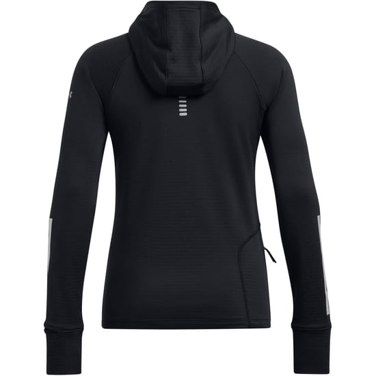 Women's Under Armour Regular Fit Raglan Sleeve Hoodie Sweatshirt in Black - Image 2