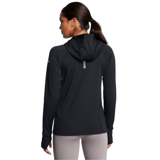 Women's Under Armour Regular Fit Raglan Sleeve Hoodie Sweatshirt in Black - Image 4