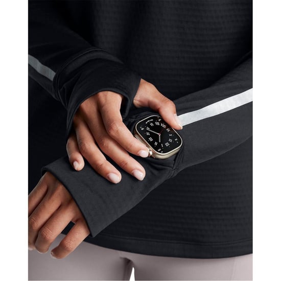 Women's Under Armour Regular Fit Raglan Sleeve Hoodie Sweatshirt in Black - Image 5