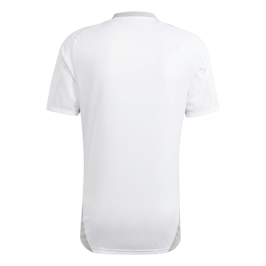 Men's adidas Tiro24 C Tr Jersey T-Shirt in White/Grey Two - Image 2