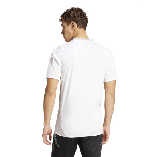 Men's adidas Tiro24 C Tr Jersey T-Shirt in White/Grey Two - Image 4