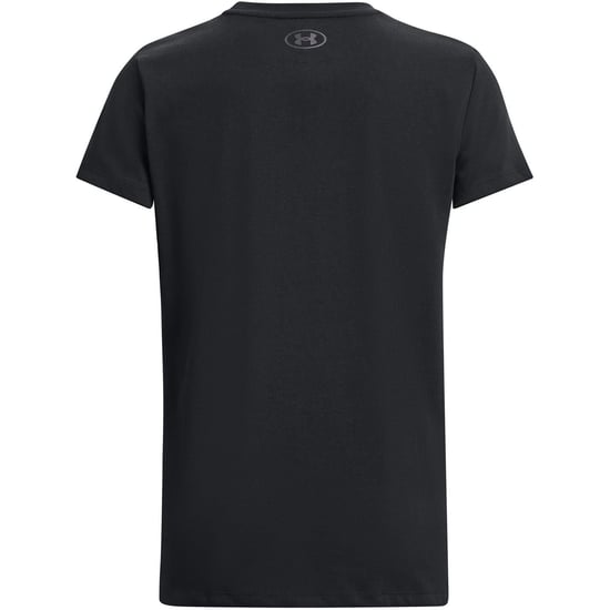 Women's Under Armour Regular Fit Crew Neck Short Sleeve T-Shirt in Black - Image 2