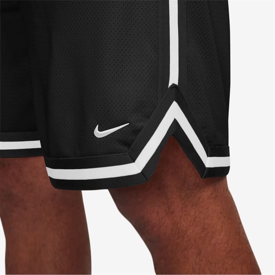 Men's Nike Dna Dri Fit 8 Basketball Shorts in Black/White - Image 4