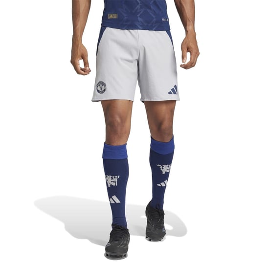Men's adidas Manchester United Bermuda Shorts in Clear Onix - Image 2